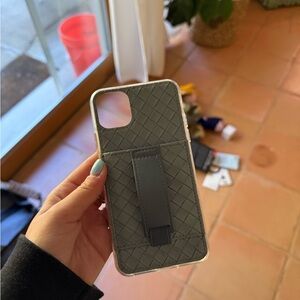 Light blue Slim Phone Case with Stand and Camera Cutout